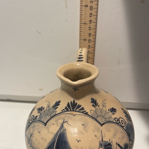 Vintage Ervin Lucas Bols Delft Blue Liquor Decanter Bottle - Picture 7 of 9